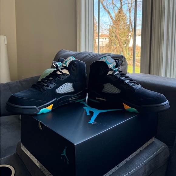 Air Jordan 5 Bundle “What The” Size 10 and “Aqua” Size 11 Brand New - Picture 13 of 15